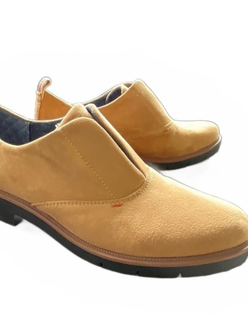 Tan suede Dr Scholls ankle boots